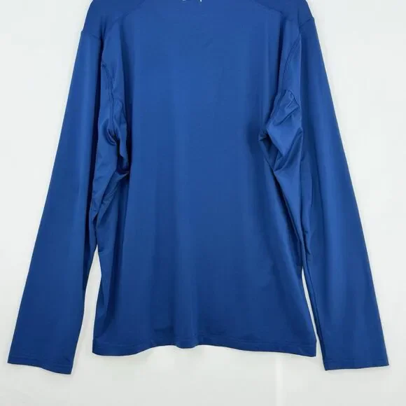 Mens Champion Double Dry Size XL Athletic Navy Blue Shirt Long Sleeves - Picture 5 of 16